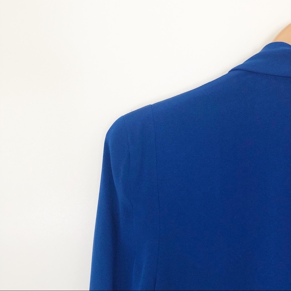 Rebecca Minkoff 100% Silk Shawl-Lapel Blue Blazer Jacket Cardigan Size 2 Small - Picture 8 of 16